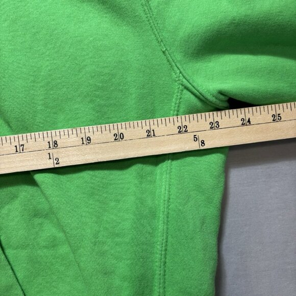 Nike Hoodie Men L Green Pullover Hood Sweatshirt Pocket Swoosh Embroidered - Picture 6 of 6